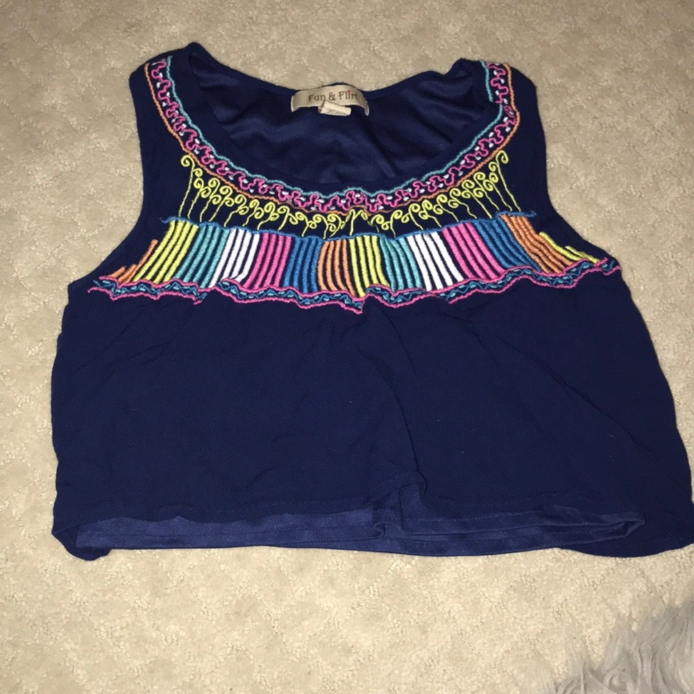Fun & Flirt Colored Cropped Top